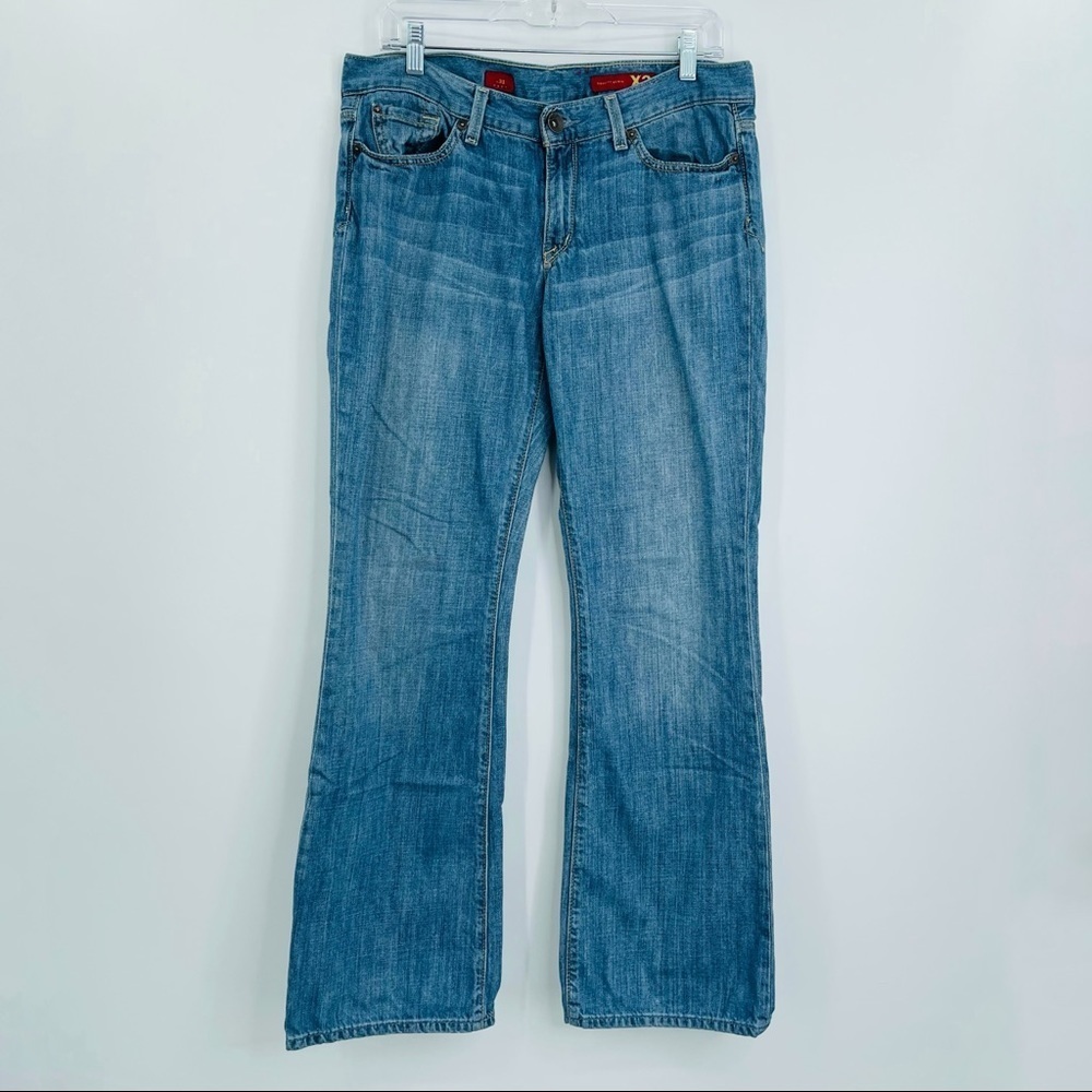 X2 Denim Boot Cut Jeans Womens 10 31 Blue Relaxed Fit Medium‎ Wash Mid Rise